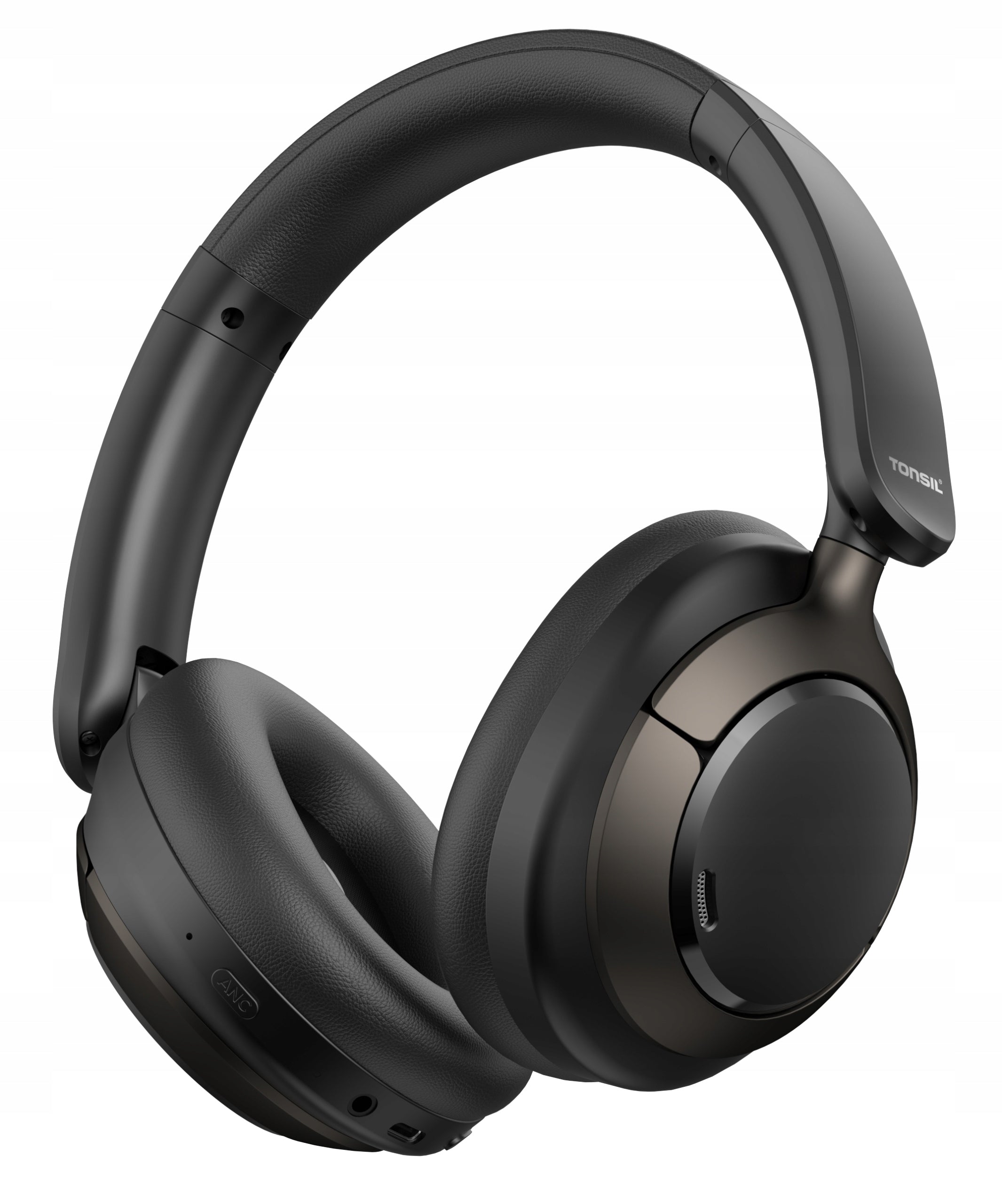 Wireless On-Ear Headphones TONSIL R55 PRO Bluetooth Hi-Res ANC Black