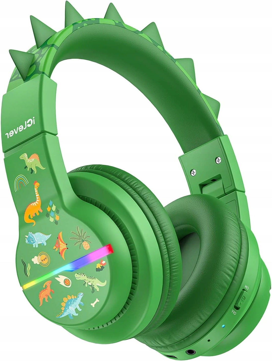 Wireless On-Ear Headphones iClever BTH12 DINOSAURS