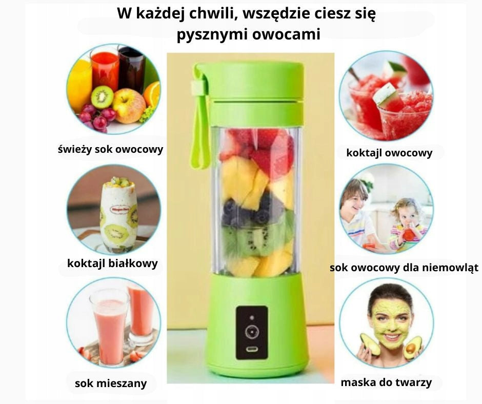 Wireless Portable Green Blender 380ml Packaging status original