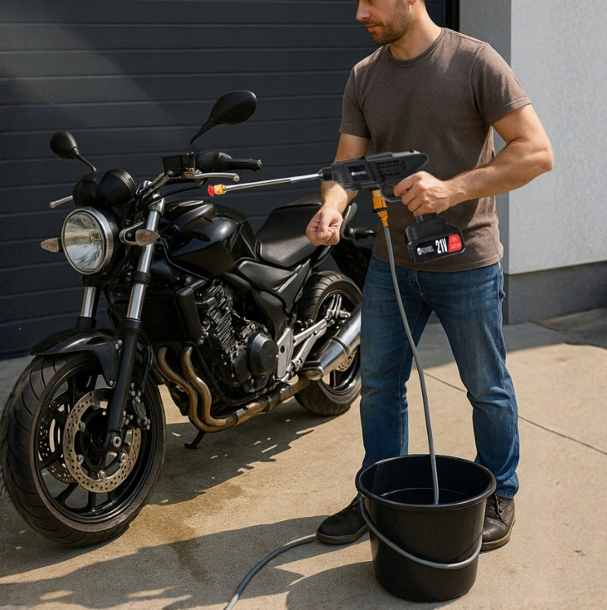 Wireless Pressure Washer for Car Cube Garden Set + FREEBIE Manufacturer code RE-928