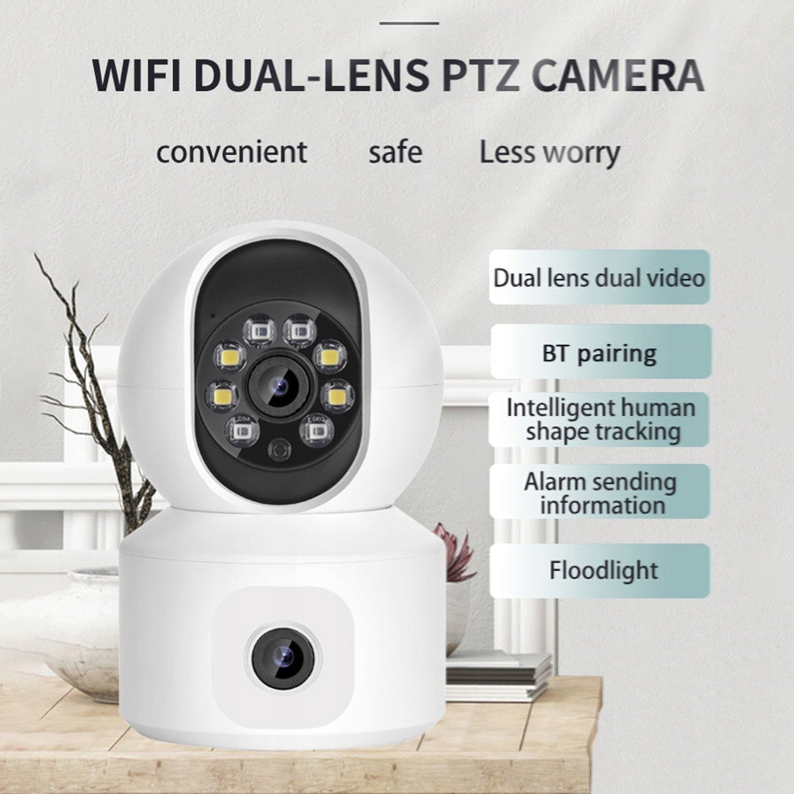 Wireless Security Camera 1080P Wi-Fi Camera 3MP Bowls/Tilts Model 1446YQMA