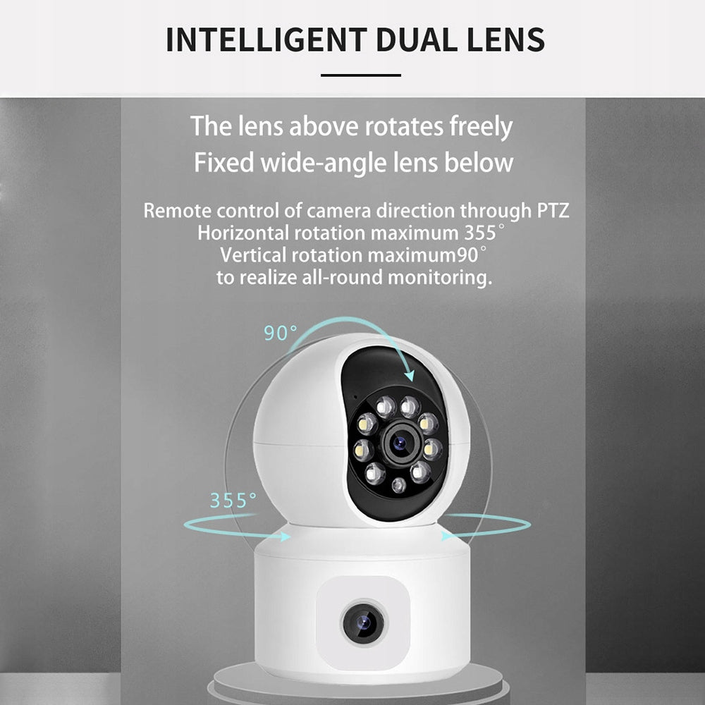 Wireless Security Camera 1080p Wi-Fi Camera 3MP Bowls/ E6 Brand no brand