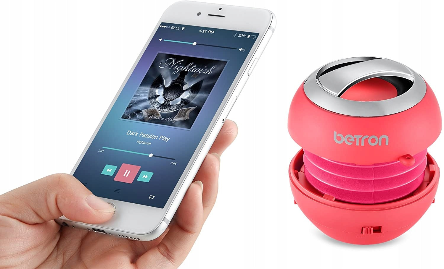 Wireless Speaker Betron Bluetooth Portable Packaging status original