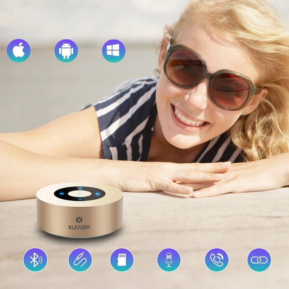 Wireless Speaker Gold Bluetooth Xleader SoundAngel A8 Manufacturer code SOUND ANGEL