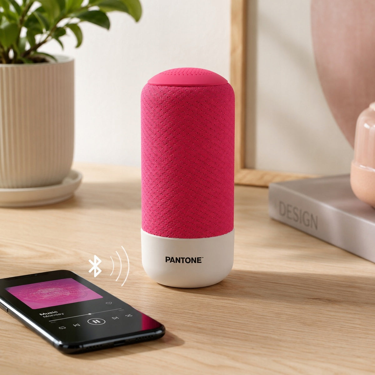 Wireless Speaker Pantone PT-BS001 Rechargeable Portable Pink 5W Brand no brand