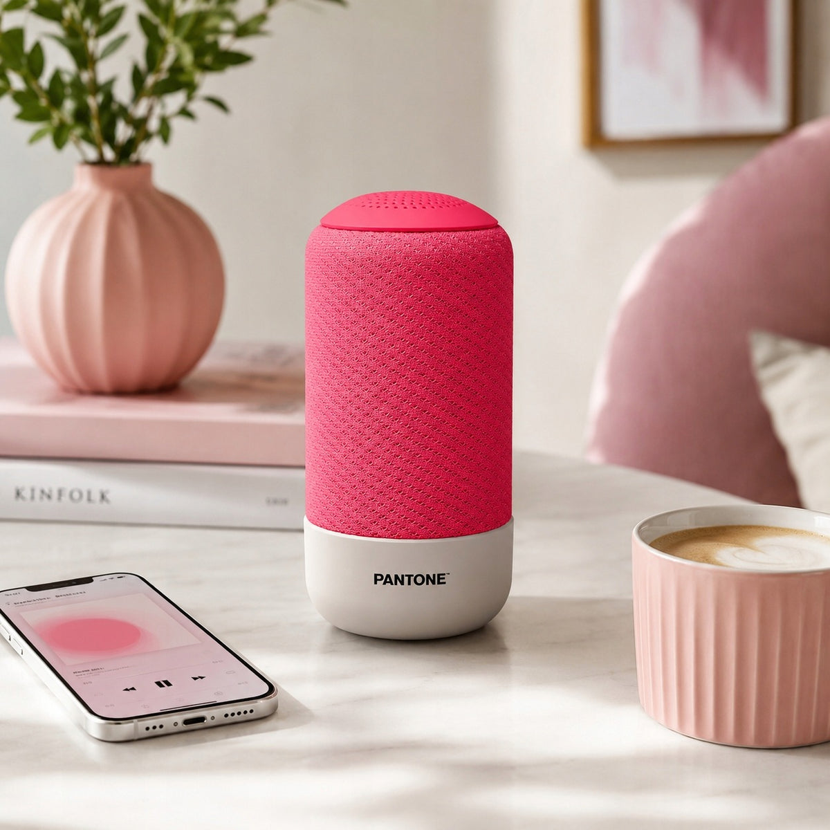 Wireless Speaker Pantone PT-BS001 Rechargeable Portable Pink 5W Model other