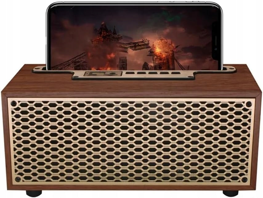 Wireless Speaker Retro Bluetooth Wood Strong Bass