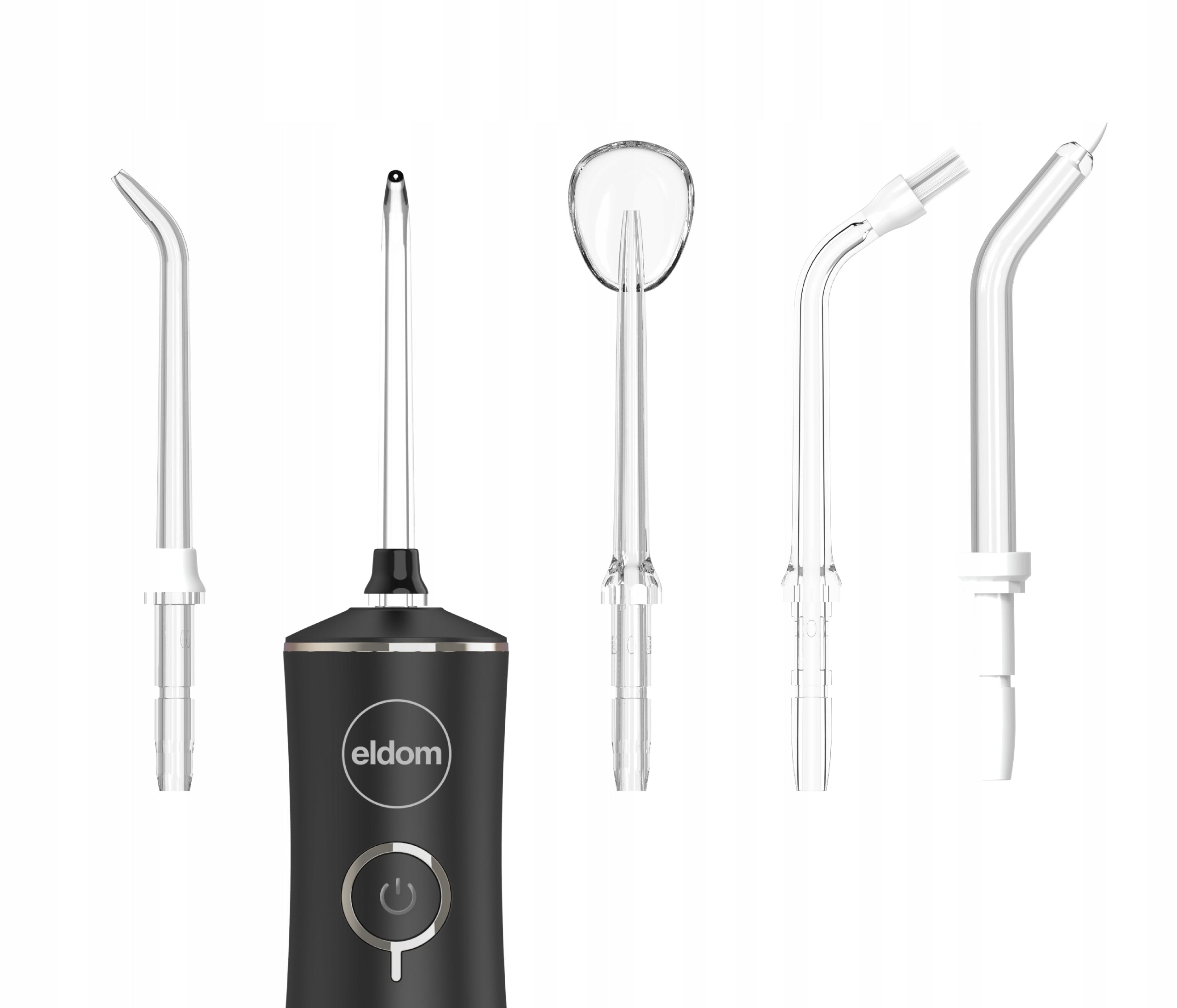 Wireless Tooth Irrigator 4 Modes 5 Tips IPX7 Eldom RY200C black Medical device no