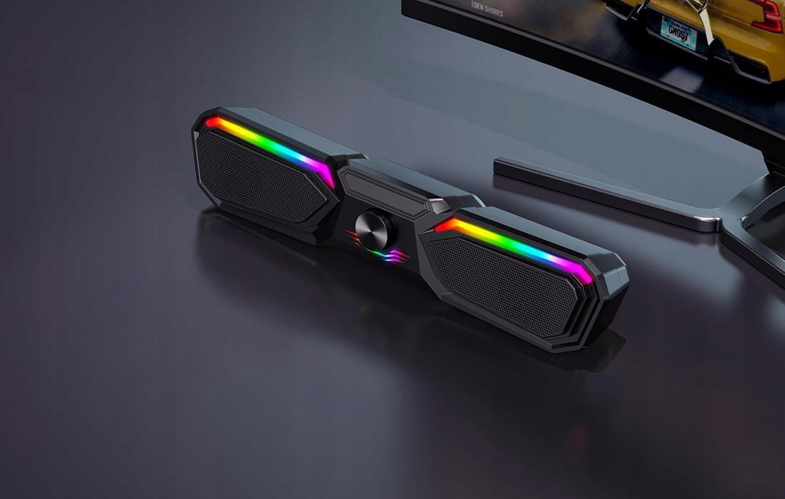 Wireless USB bluetooth speaker RGB LED FM Batteries included yes