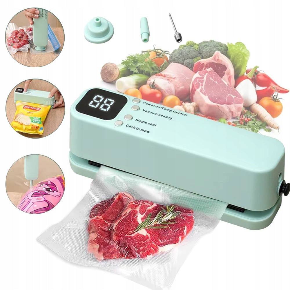 Wireless Vacuum Packer Mini USB Film Sealer Green