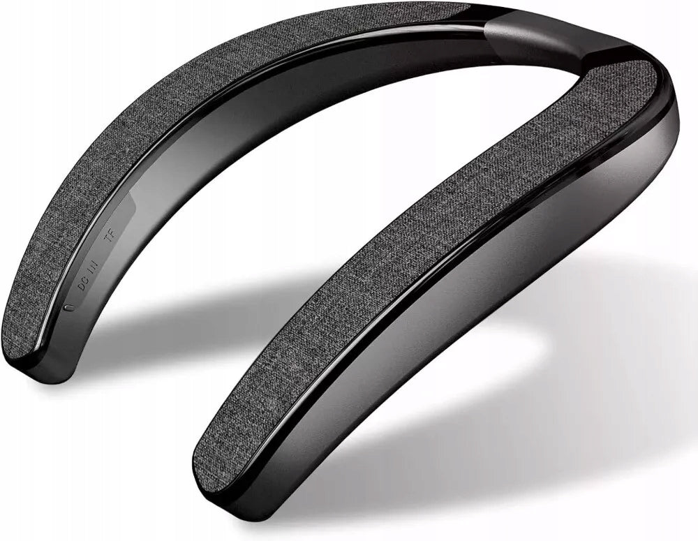 Wireless Wearable Stereo Surround Sound Neckband Speaker with Built-in mic