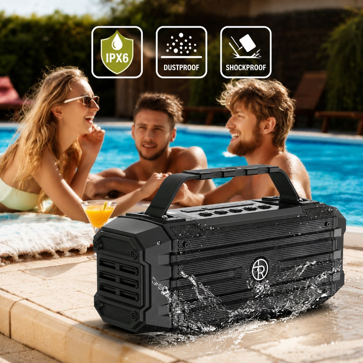 Wireless bluetooth party speaker powerful bass ipx6 tws 120w tomproad k30 Brand no brand