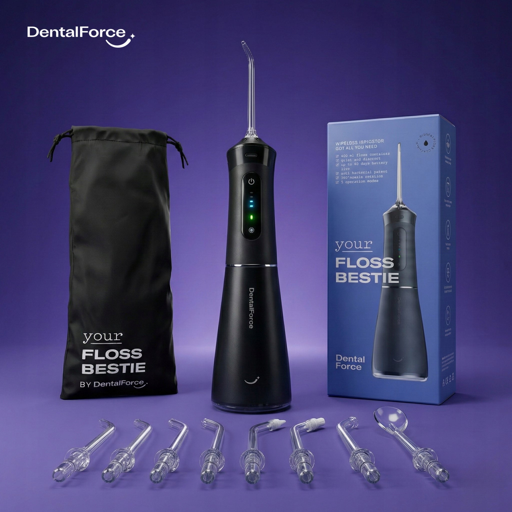 Wireless dental oral irrigator DentalForce 400ml Packaging status original