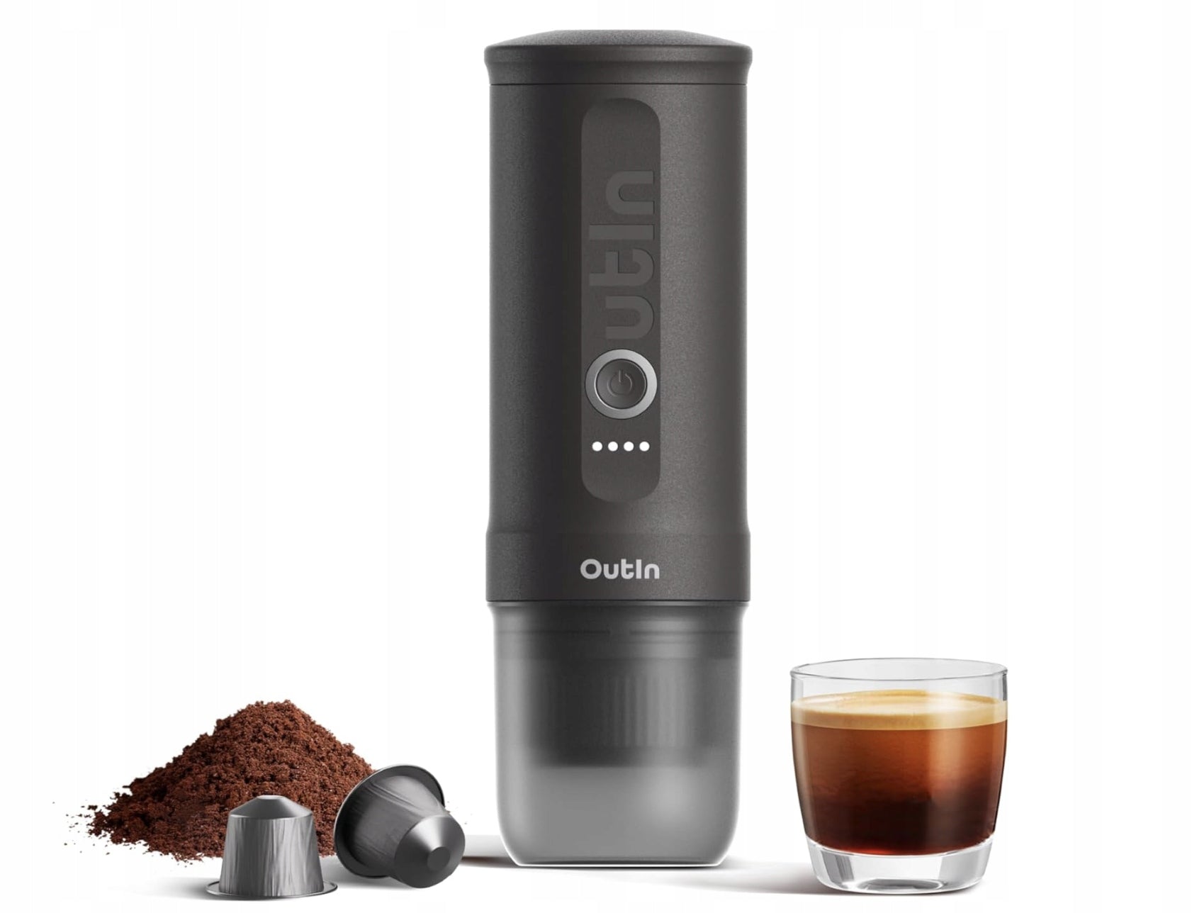 Wireless espresso machine Outin OTEM-01 NANO 90 W grey