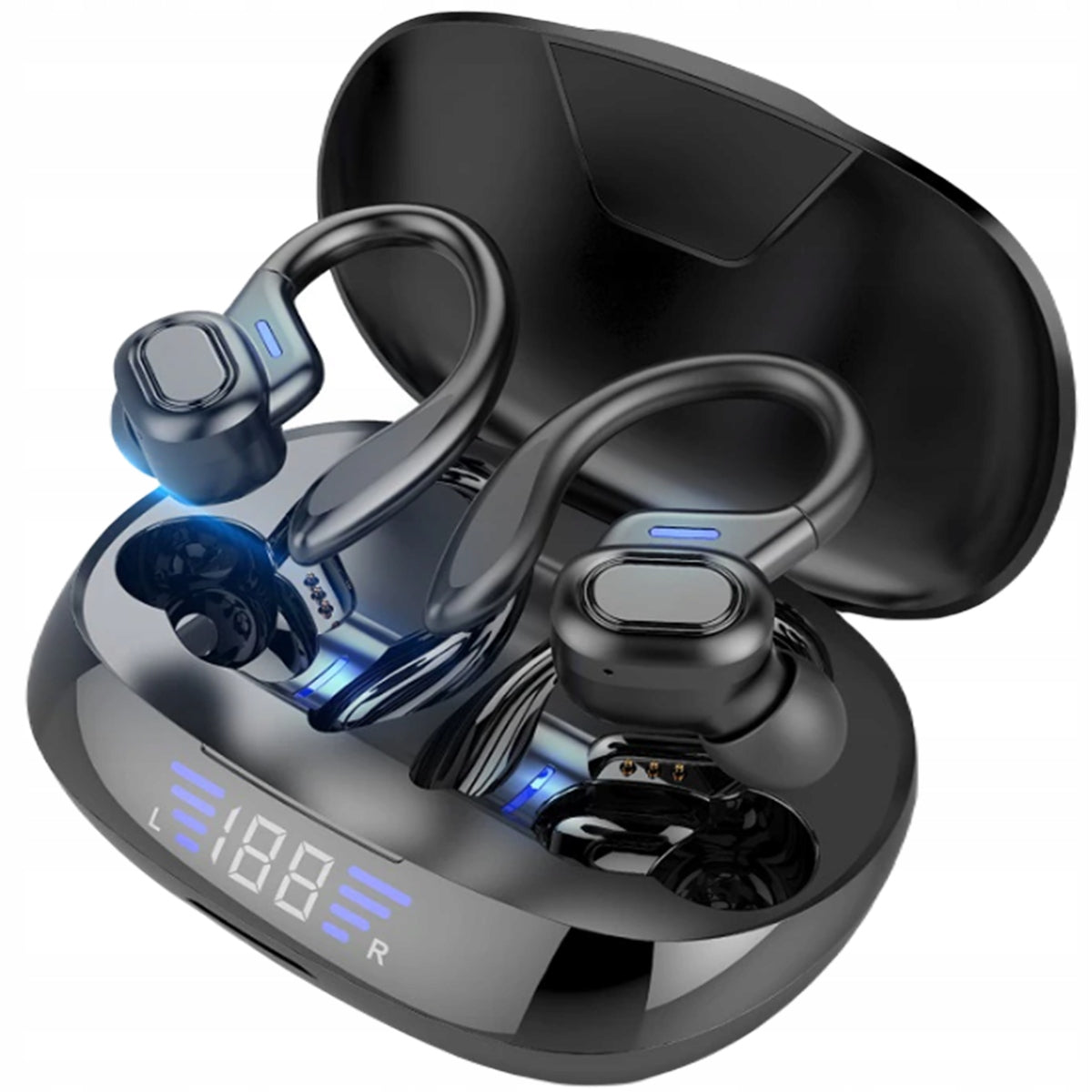 Wireless headphones BT5.1 POWERBANK + DISPLAY VV2-S 2600 mAh