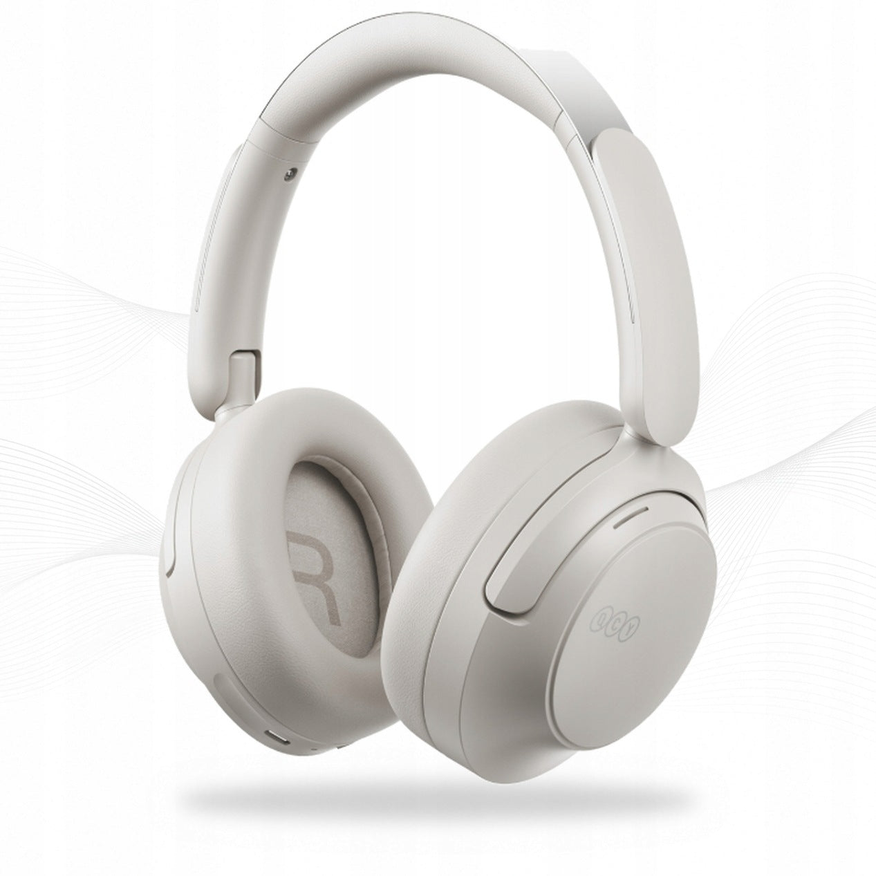 Wireless headphones QCY H3S on-ear with ANC LDAC Bluetooth 6.0 white