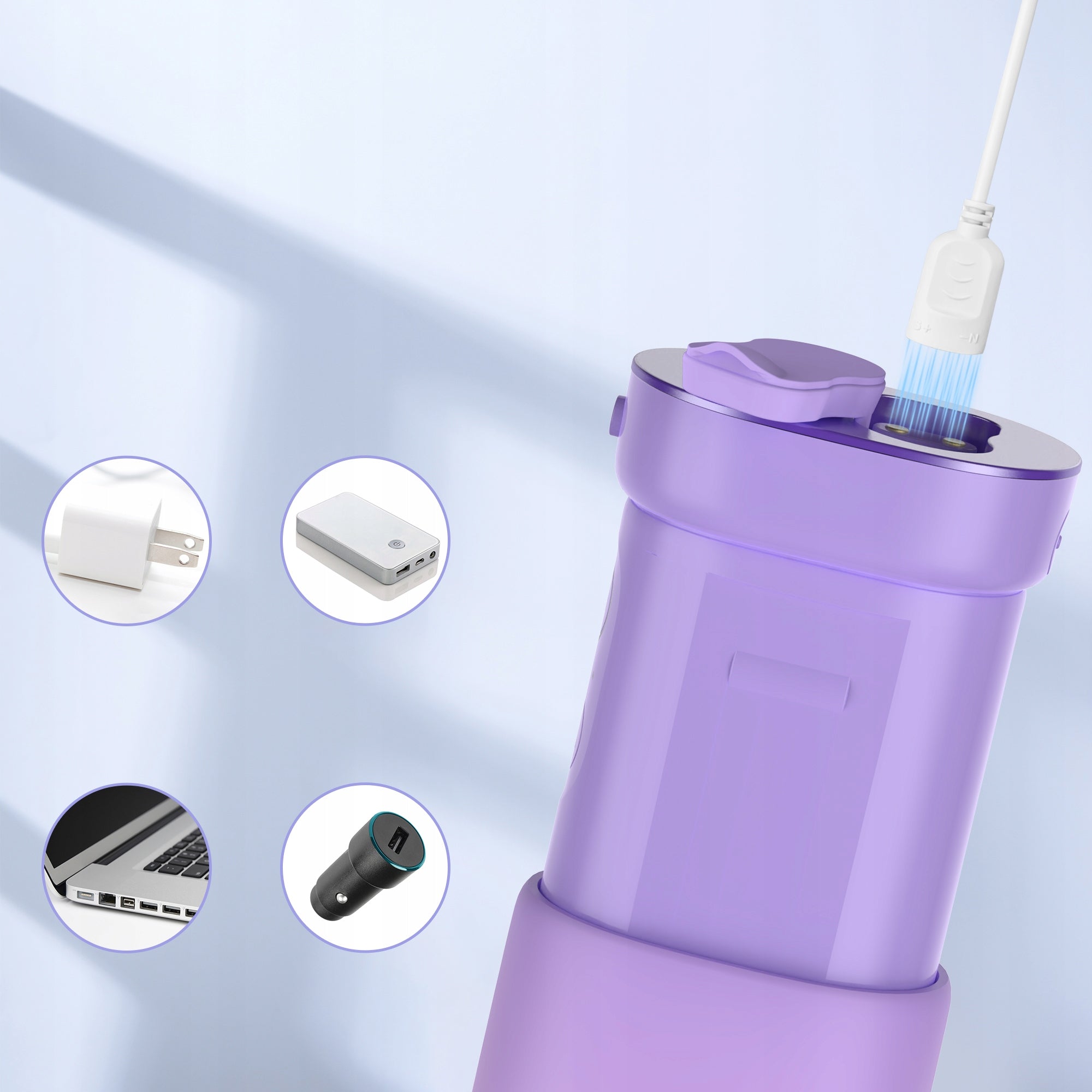 Wireless irrigator SEJOY purple 170 ml with 5 tips Manufacturer code SG-8002-PUR