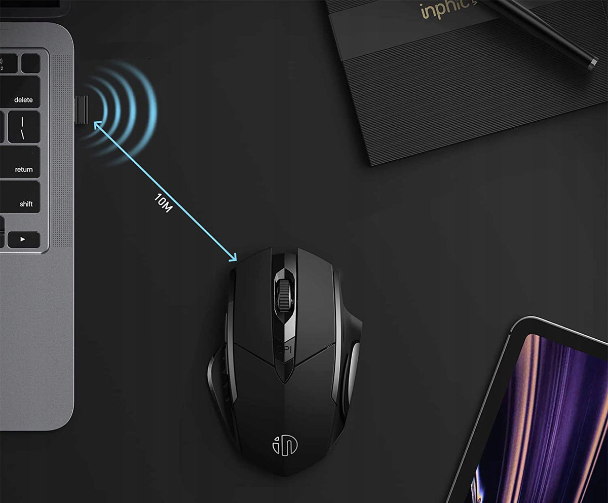 Wireless mouse Inphic PM6BS optical sensor Manufacturer code PM6BS