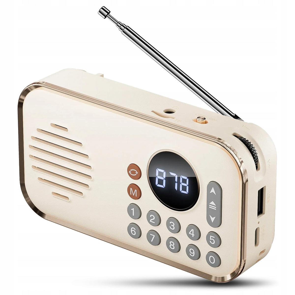 Wireless portable bluetooth speaker + fm radio 5W usb mp3 pink Manufacturer code AMT24