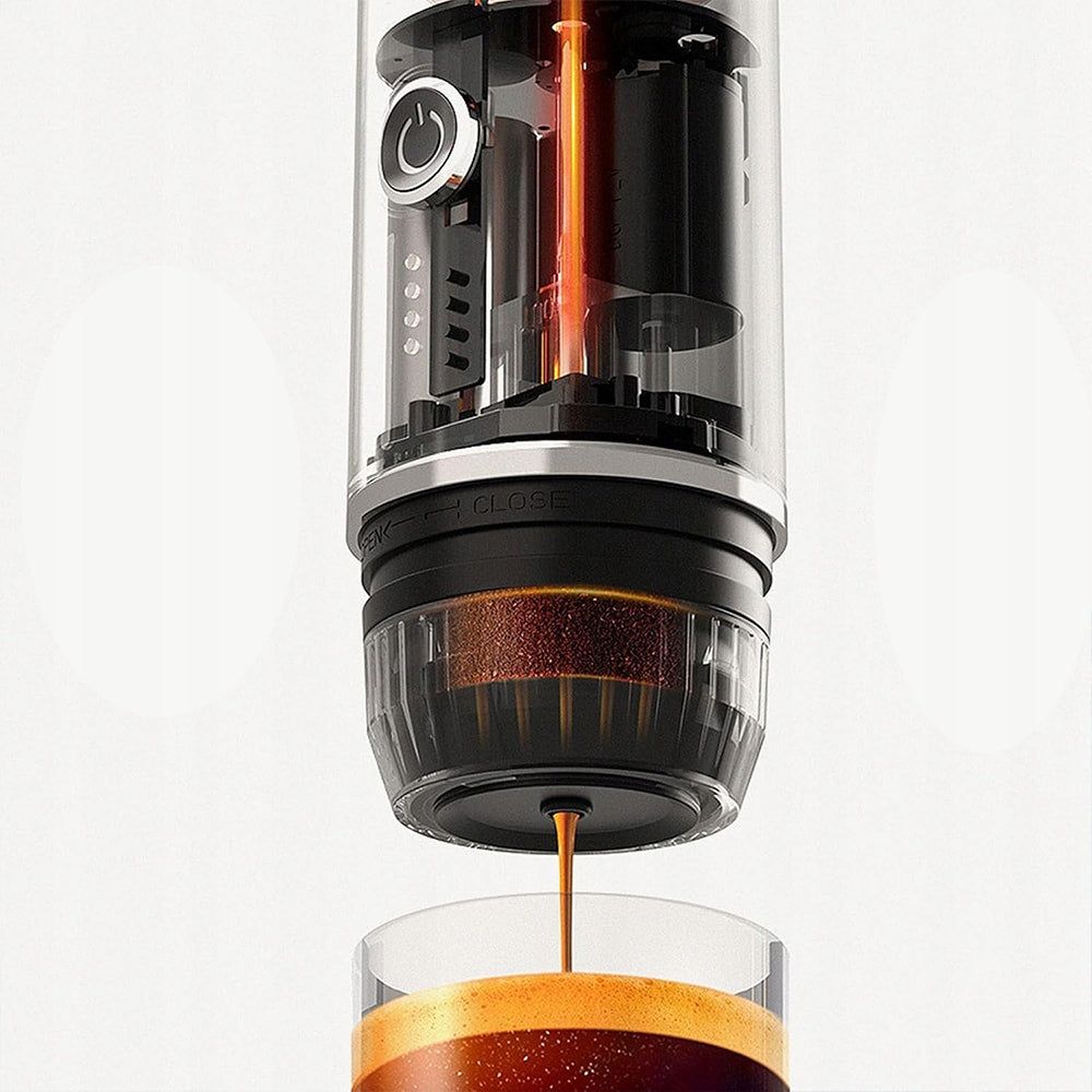Wireless, portable, semi-automatic coffee maker – brown Brand Mobes