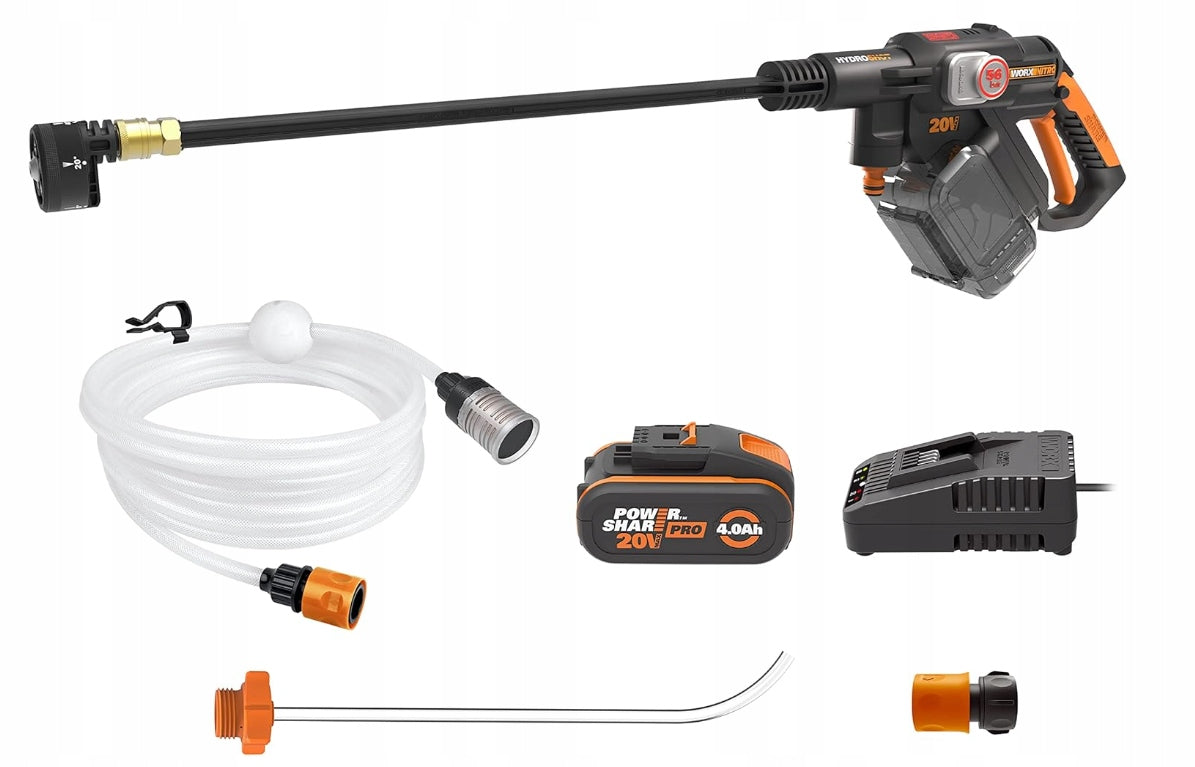 Wireless pressure washer WORX Nitro 20V Hydroshot 56 bar WG633E