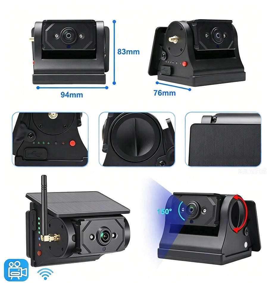 Wireless reversing camera solar magnetic camera with battery Packaging status original