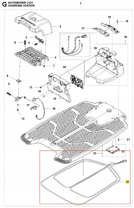 Wires of robotic mower AUTOMOWER 315X Husqvarna Brand Husqvarna