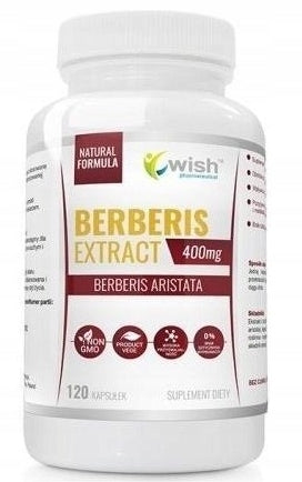Wish Berberis Extract 400 mg SUPPORT FOR NORMAL SUGAR LEVELS 120 kaps