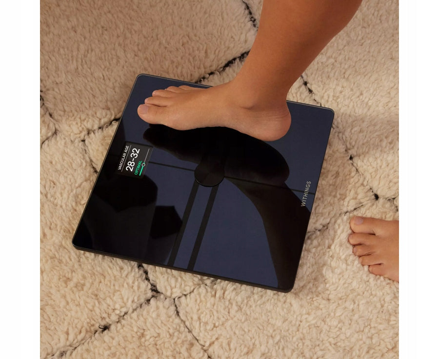 Withings Body Comp weight analysis of body and nervous system composition black Kind electronic