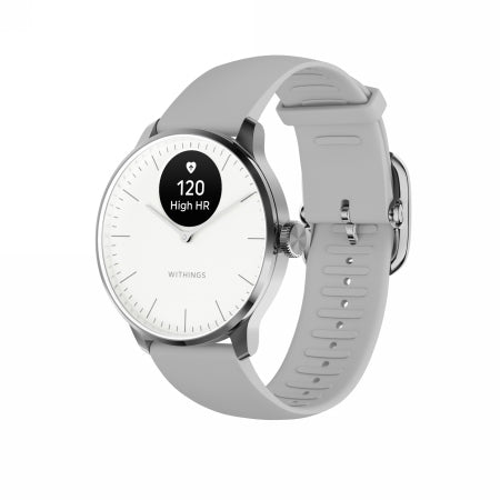 Withings Scanwatch Light Watch Pulse Measurement, 37mm, Smartwatch White Steel Packaging status original