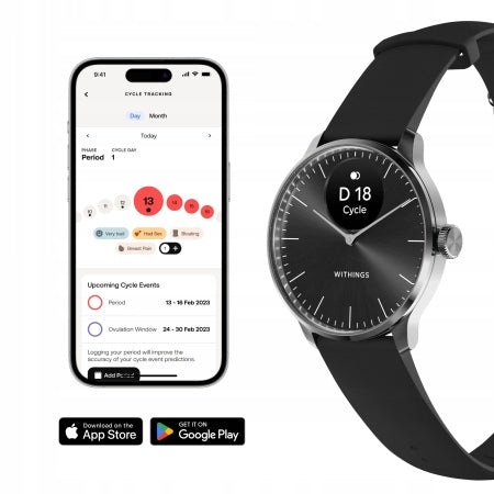 Withings Scanwatch Light watch pulse measurement, 37mm smartwatch black steel Manufacturer code HWA11-model 5-All-Int