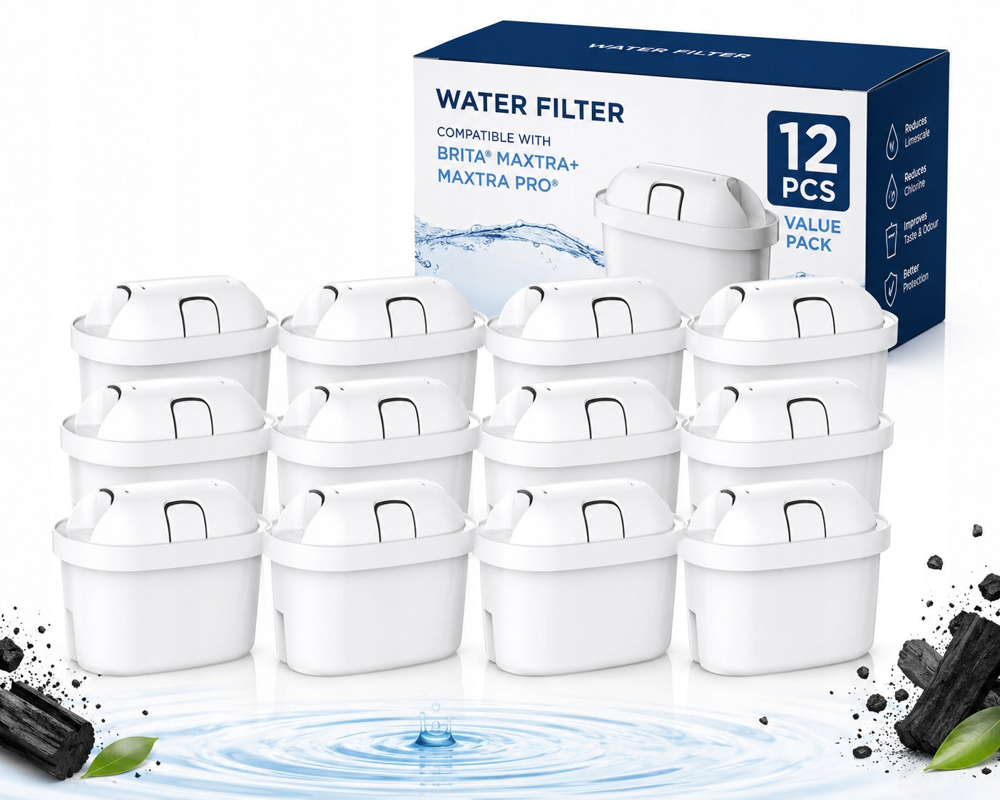 Wkład filtrujący filtr wody Mutital do dzbanka Brita Maxtra Pro+ 12 szt