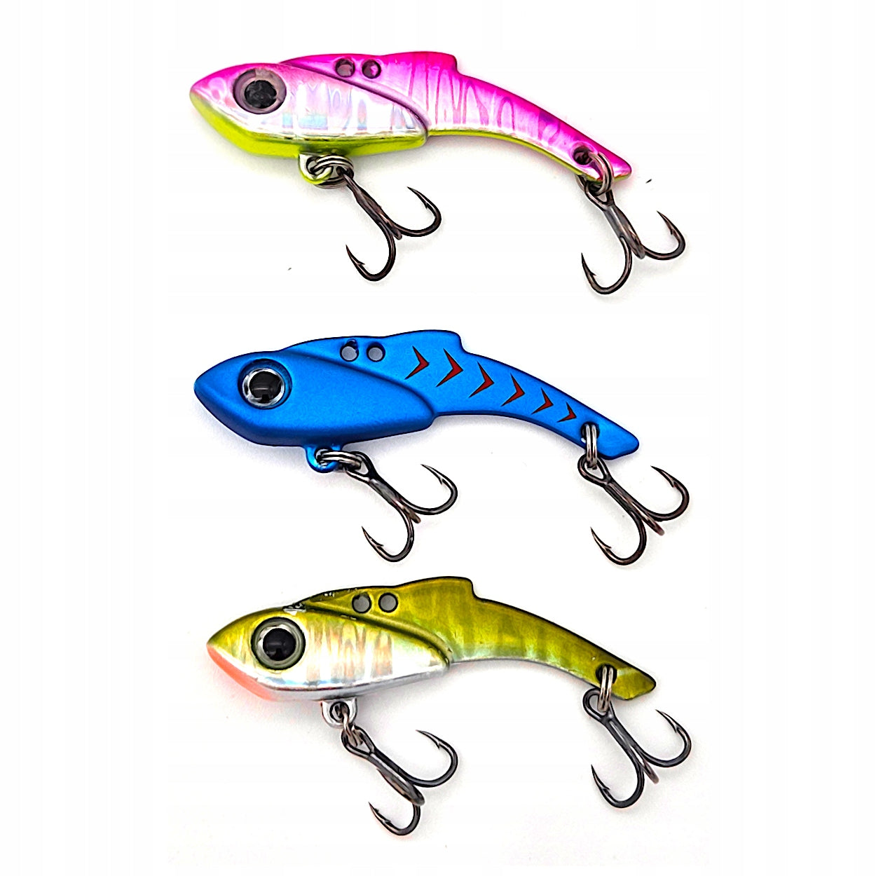 Wobbler for Trout Perch Bolenia 7cm + Spinners 5cm Lures Set VIB 6pcs Kind drowning