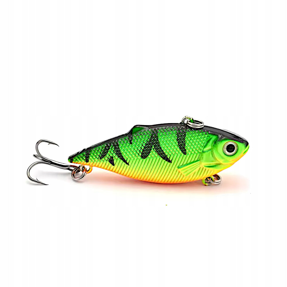 Wobbler for Trout Perch Bolenia 7cm + Spinners 5cm Lures Set VIB 6pcs Model Woblery Cykady Blachy Spining Wahadłowa Wahadłowe
