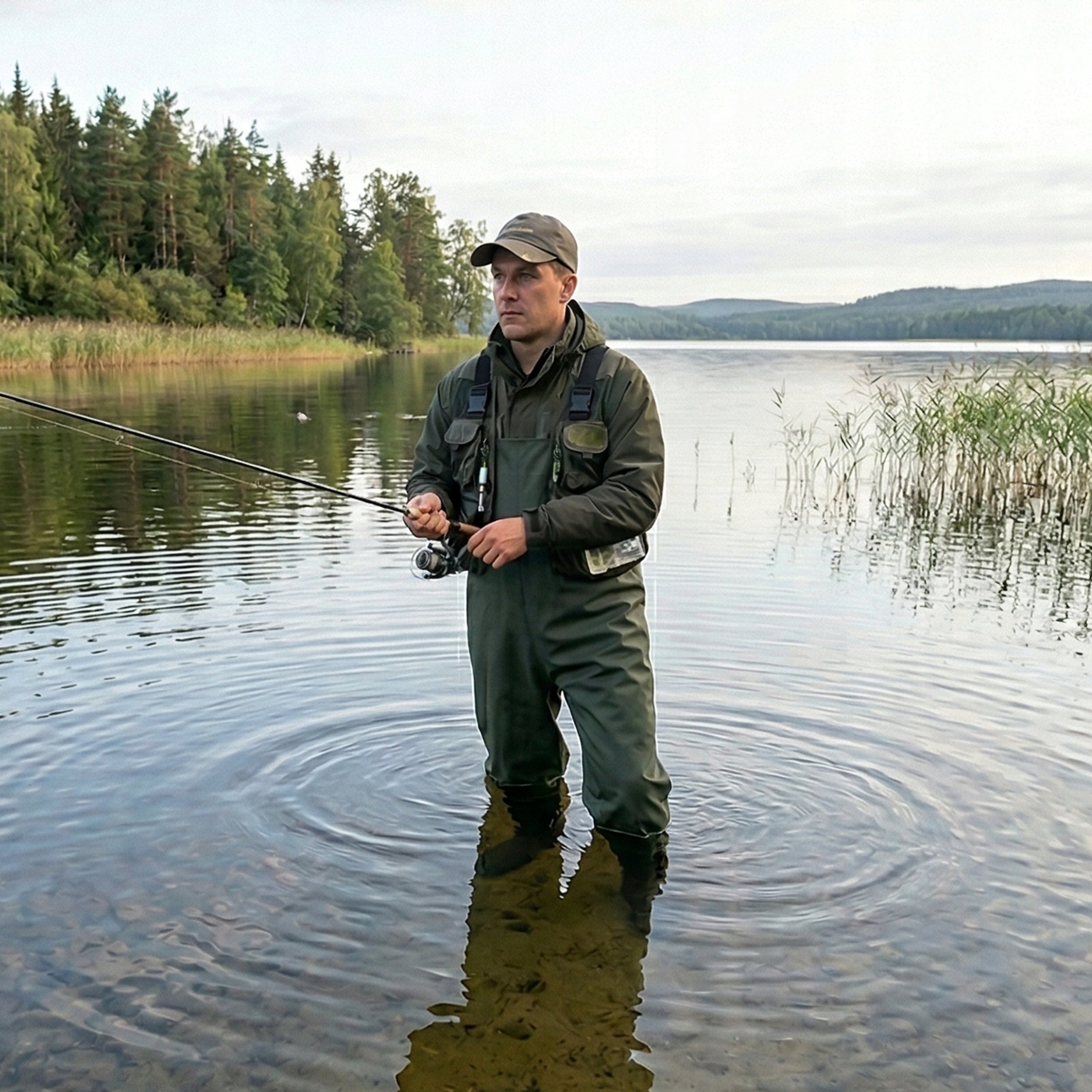 Wodery Bottoms Fishing Pants, Reinforced + Suspenders + Inserts -40 Manufacturer code SPW-40