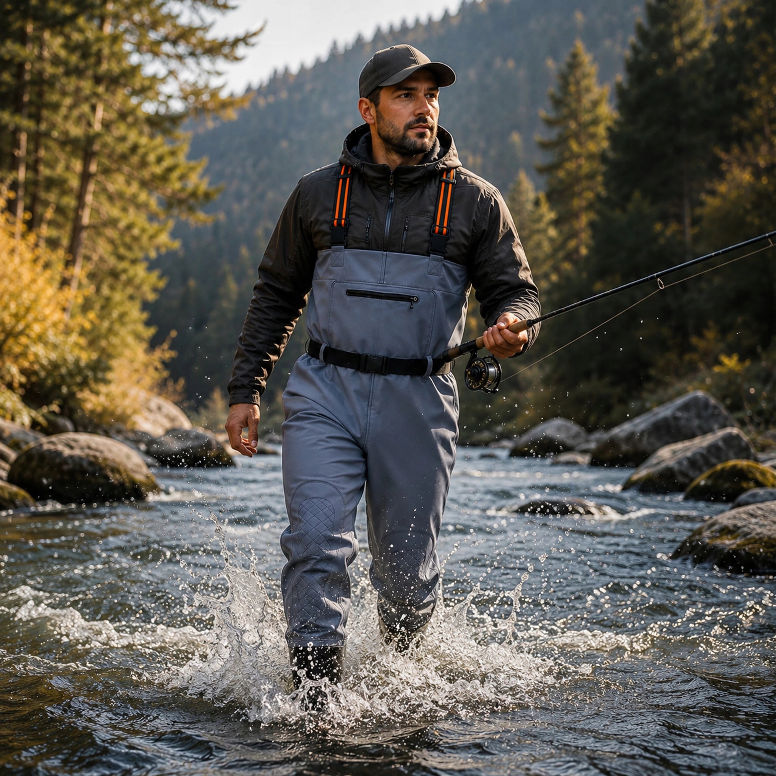 Wodery Bottoms Fishing Pants Rubber Fishing Working Protective 45 Product weight with unit packaging 2.74 kg