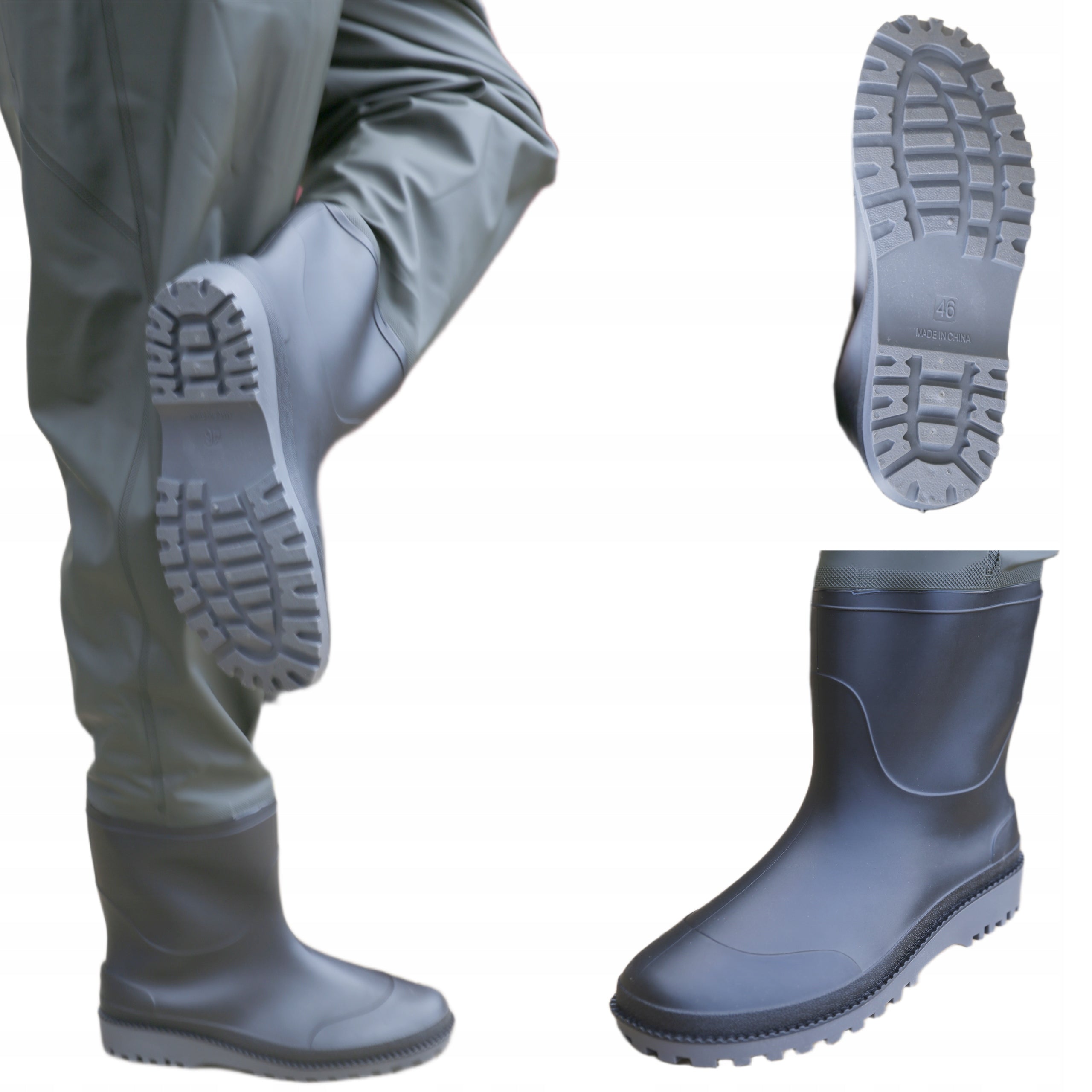 Wodery Bottoms PVC EU 0,7mm, strong + Harness + inserts - 43 Brand Phoenix