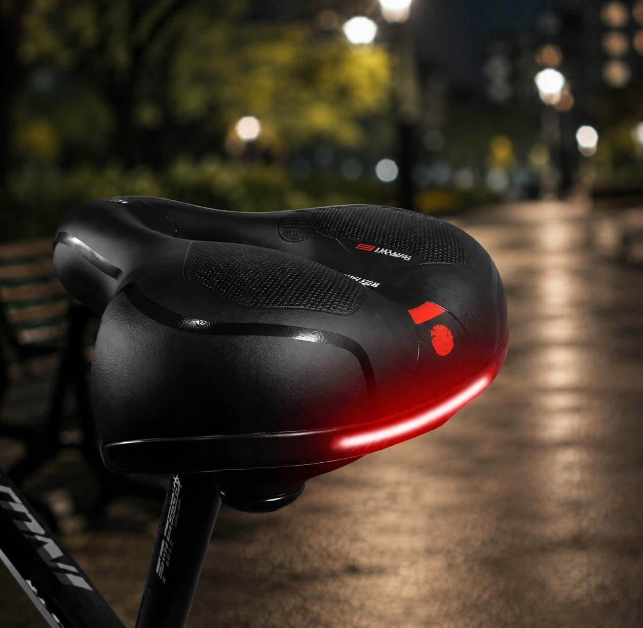 Women's BICYCLE SADDLE Men's Soft Wide SPRINGS Comfortable Manufacturer code rowerowe siodełko ED2566