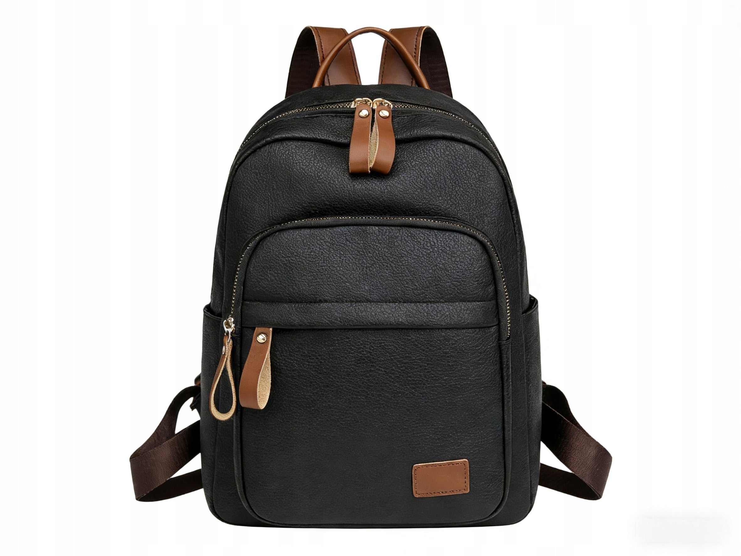 Women's Backpack Black Spacious | Stylish Backpack for Work and School