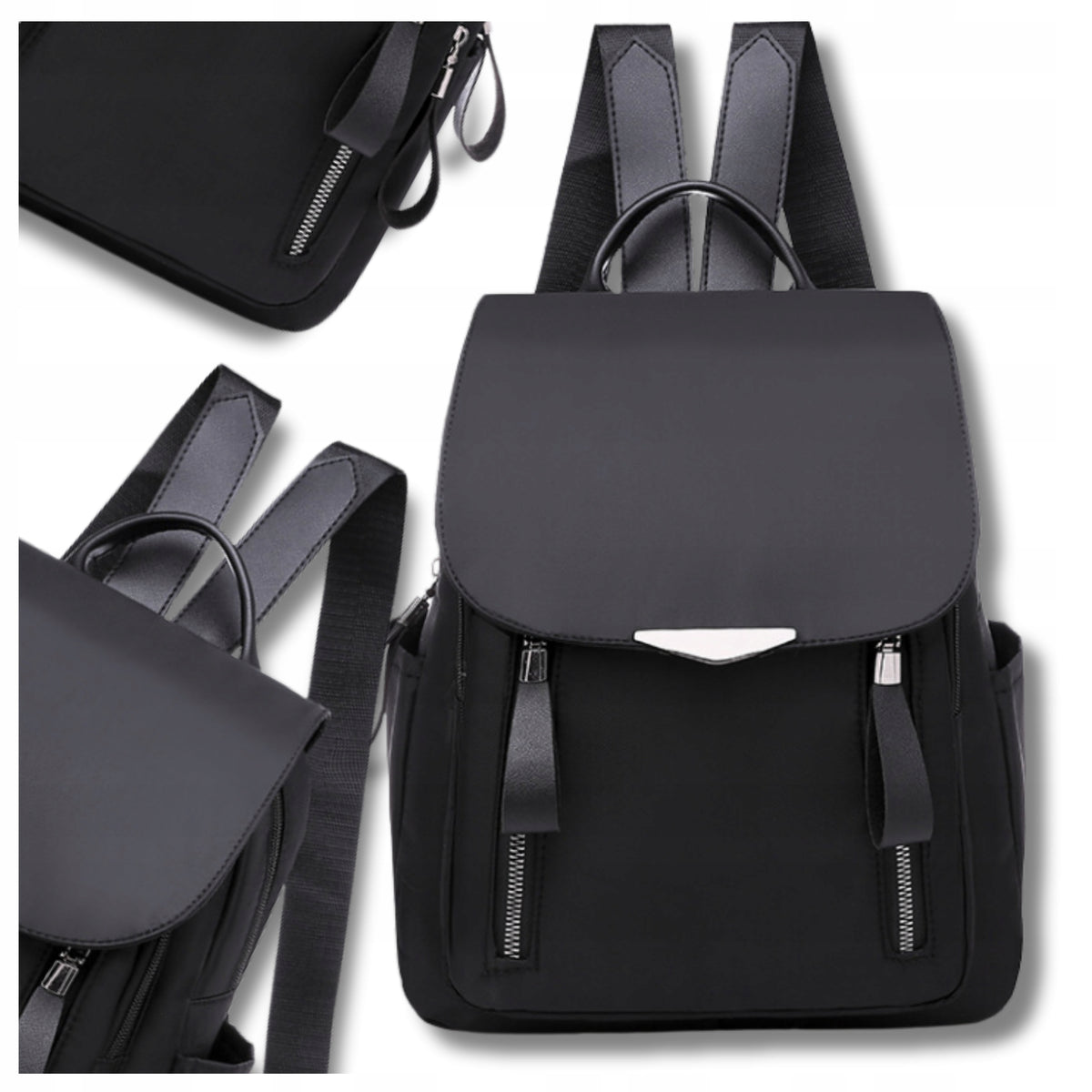 Women's Backpack Elegant Waterproof roomy black city carry-on Brand EdiBazzar