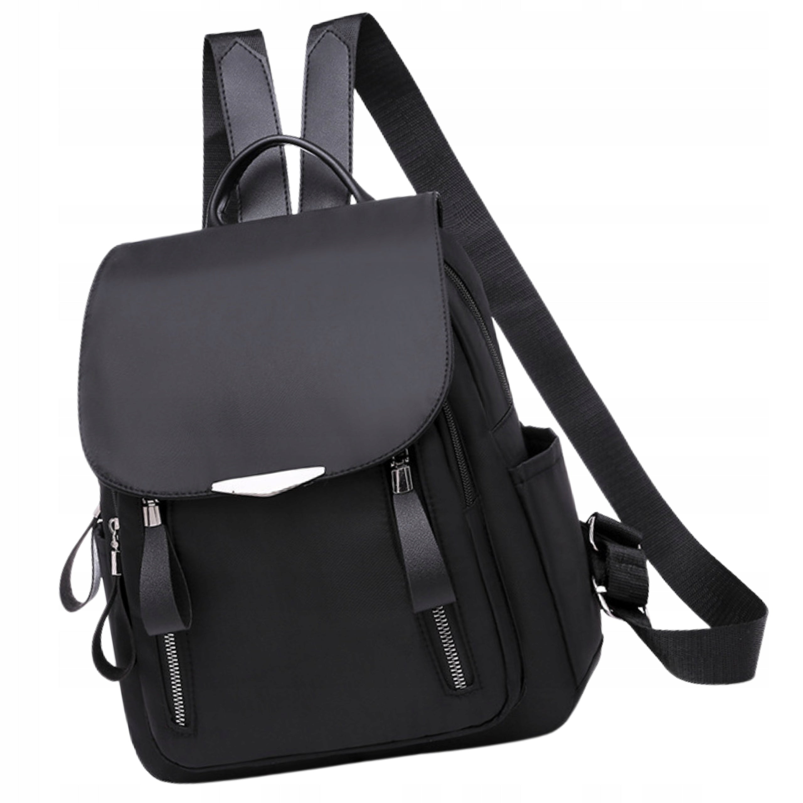 Women's Backpack Elegant Waterproof roomy black city carry-on