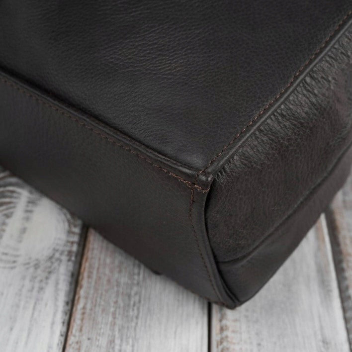 Women's Backpack Leather Brown Small City Backpack Casual Abruzzo EAN (GTIN) 5905567213915