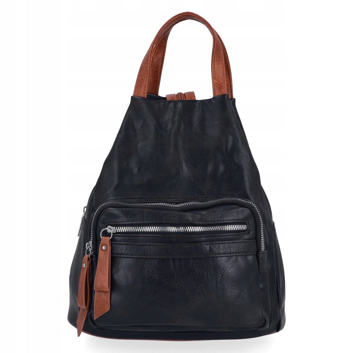 Women's Backpack Leather Eco Leather Black Herisson 1502H308