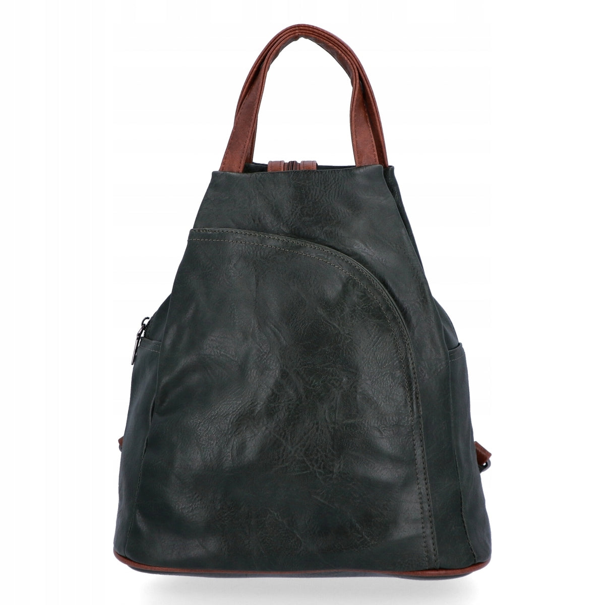Women's Backpack Leather Eco Leather Spacious Green Herisson 1502L32