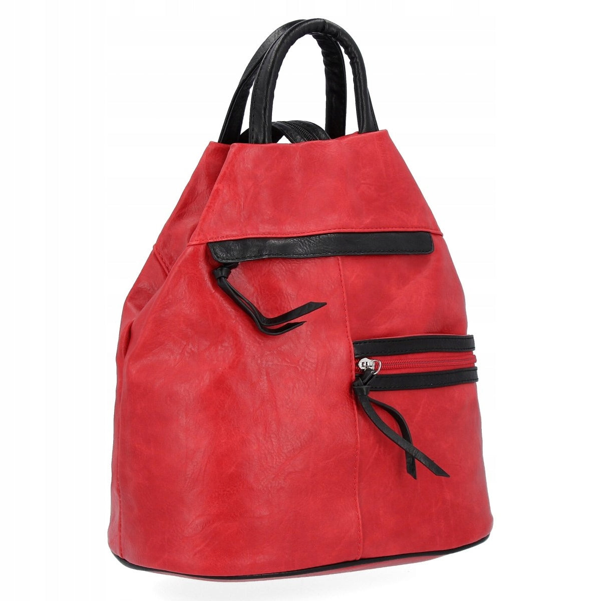 Women's Backpack Leather Urban Universal Backpack Red Hernan HB0195 Brand no brand