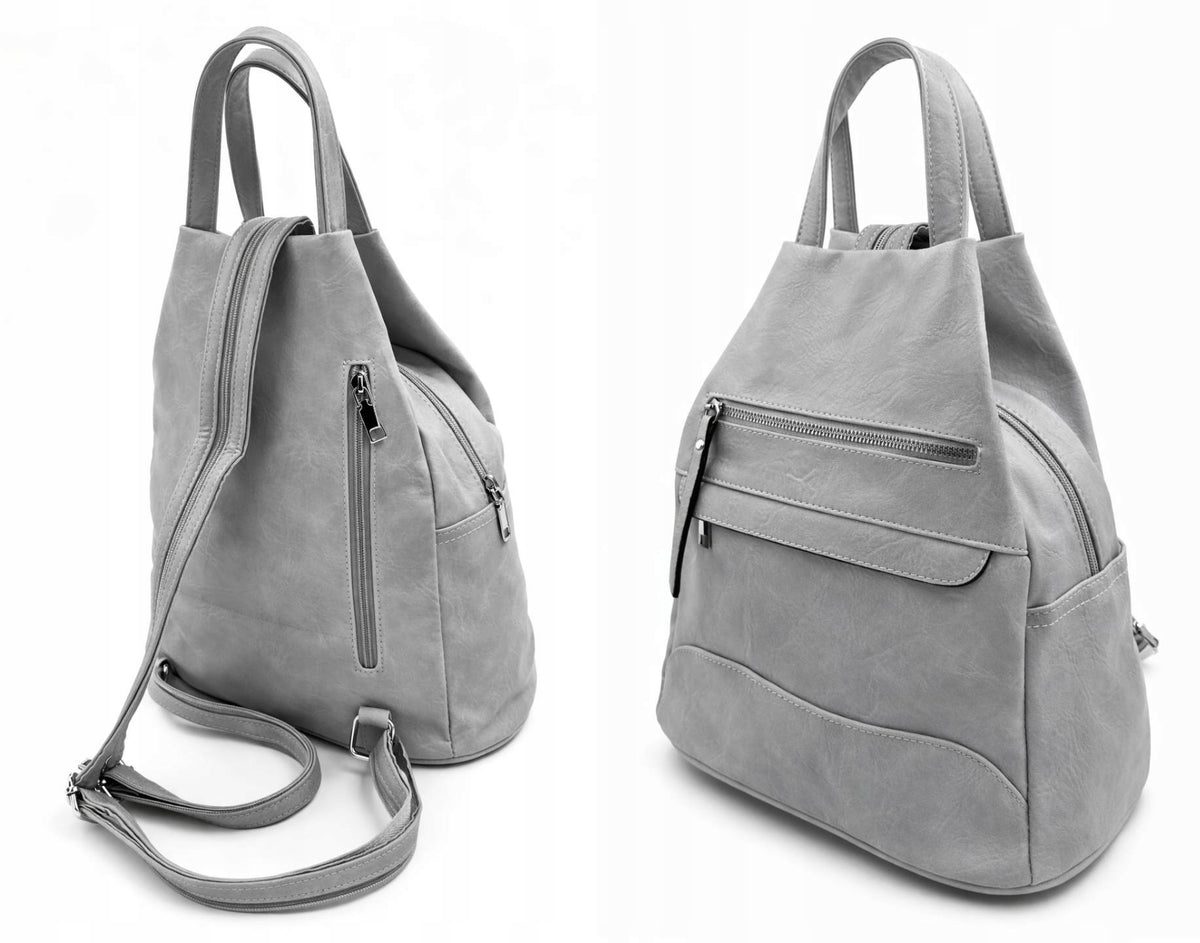 Women's Backpack Marco Contti Elegant Backpack Bag Grey