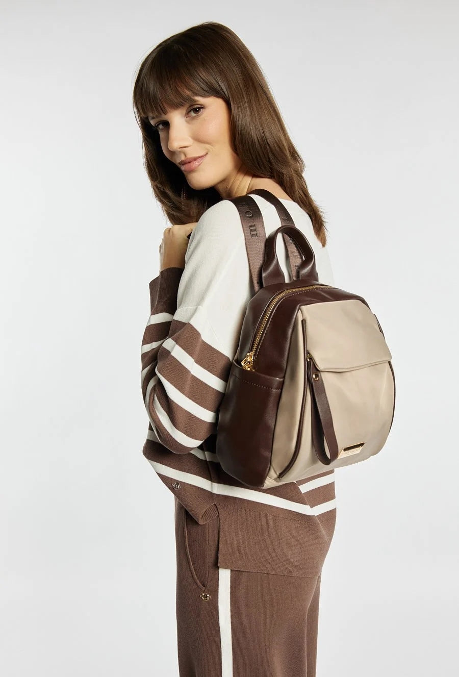 Women's Backpack Monnari Urban Black Logo Practical Stylish Urban Packaging status original