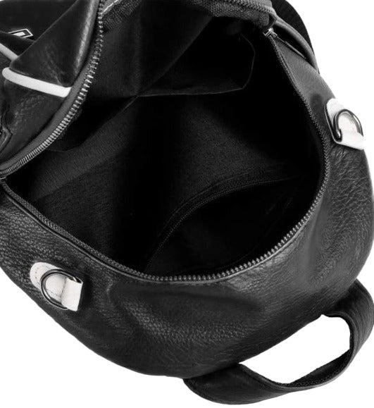 Women's Backpack School Work Backpack Elegant Eco Leather Black Gift Brand Likado