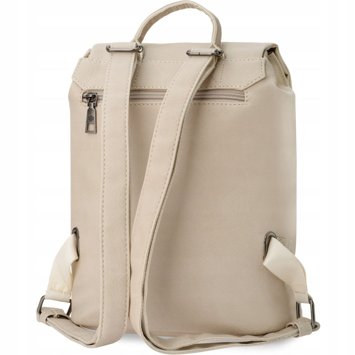 Women's Backpack Urban Backpack Small Fashionable Eco Leather Beige Brand Jennifer Jones