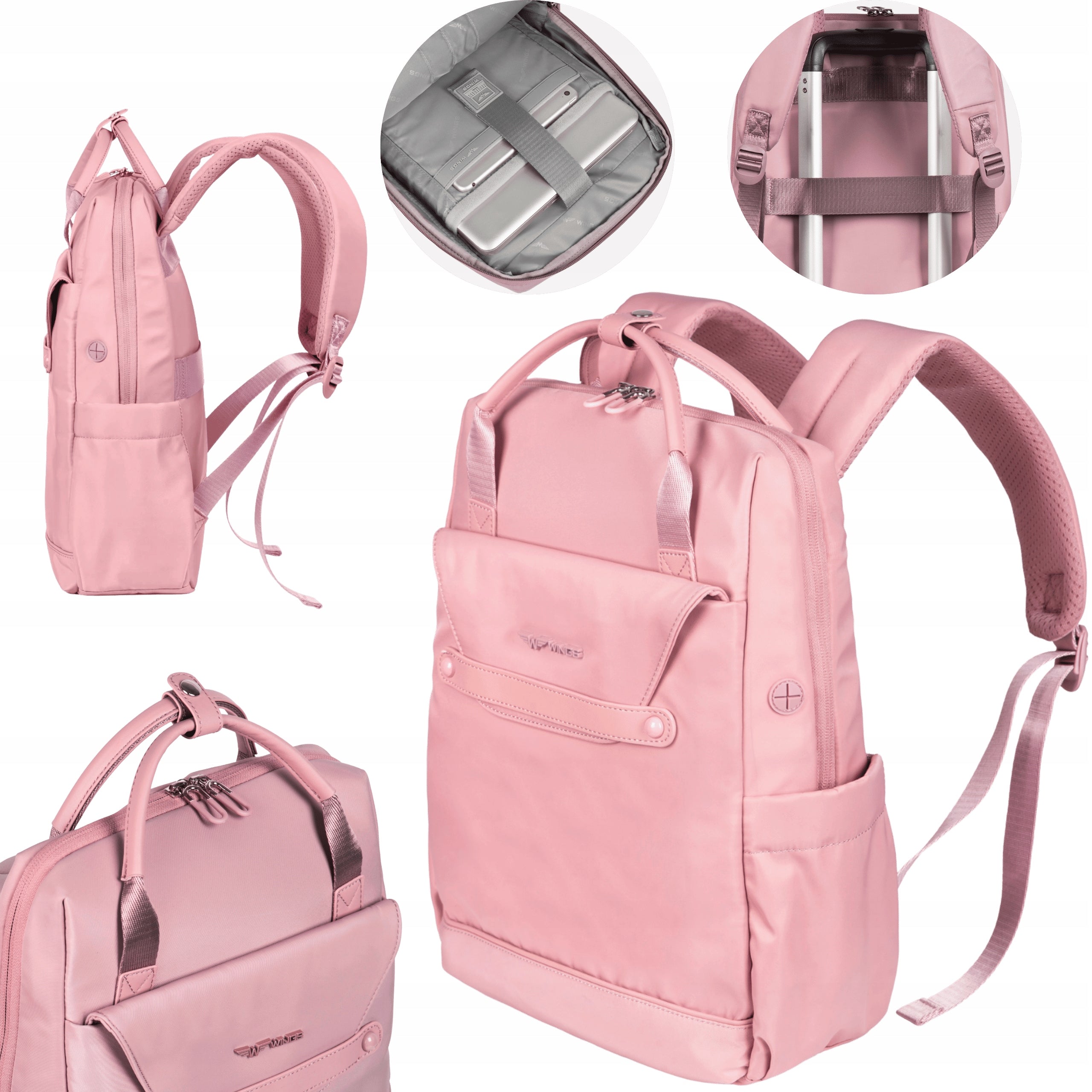 Women's Backpack Urban Travel Laptop Luggage Handheld roomy WINGS